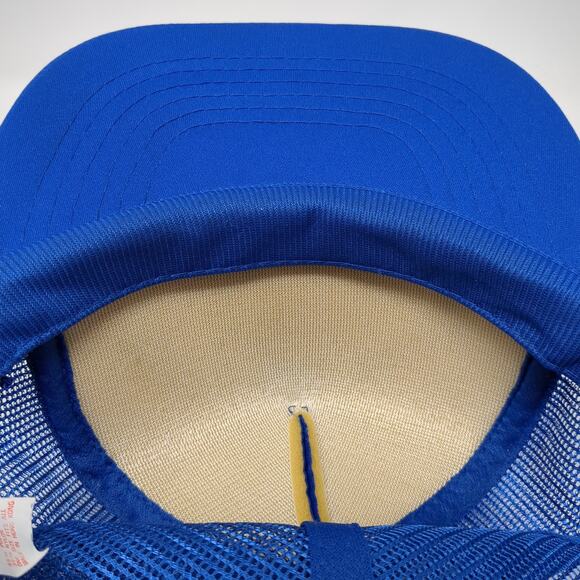 Bigelow Teas Snapback Trucker Cap Blue One Size Adjustable Mesh Back Rope - Picture 8 of 9